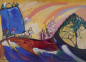 Preview: Puzzleröhre "Kandinsky - Gemälde mit Troika"