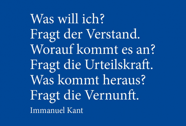 Magnet - Immanuel Kant, Verstand, Urteilskraft, Vernunft