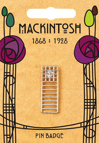Mackintosh Pin "Stuhlrücken-Design"