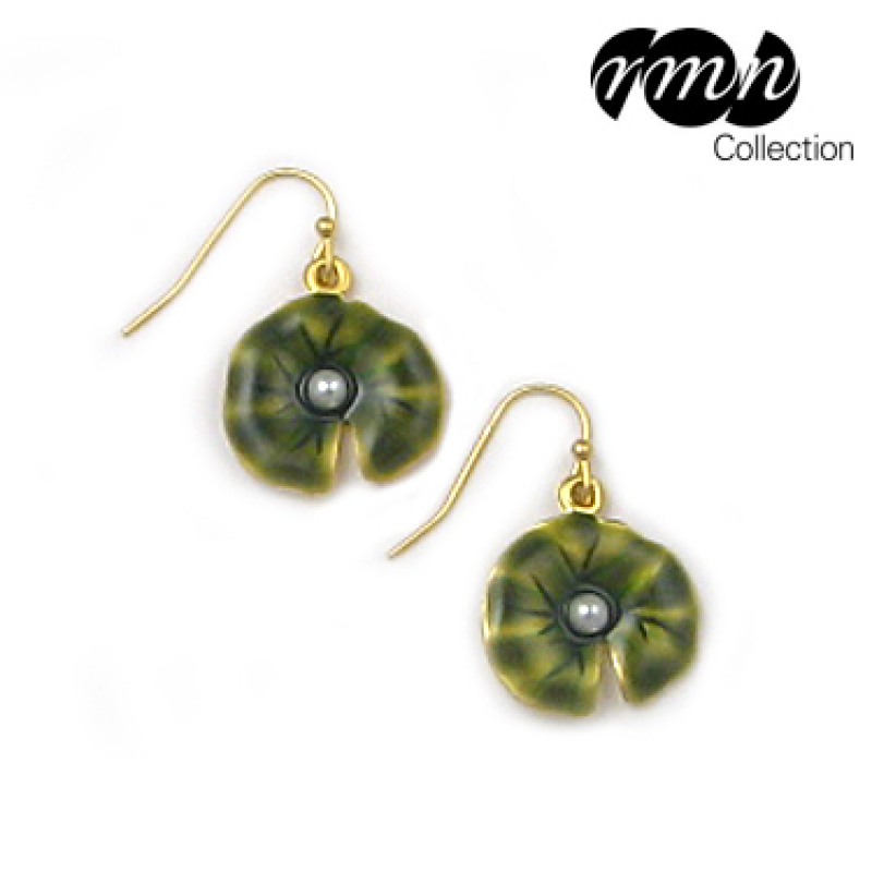 Ohrringe - "Monet, Wasserlilie"