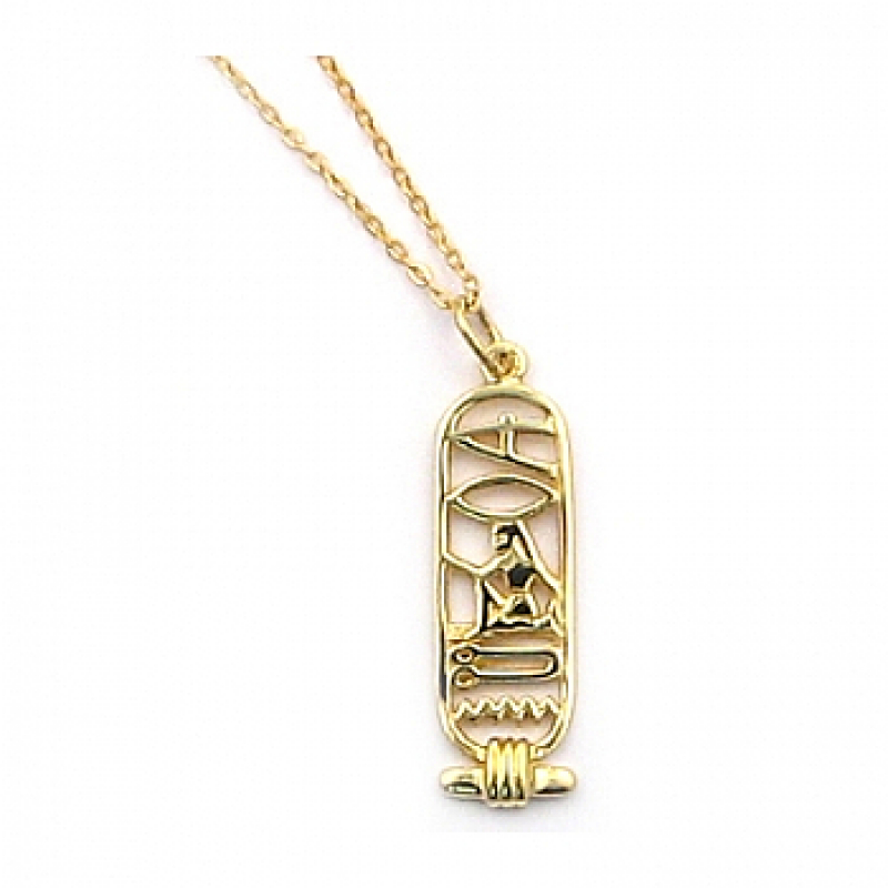 Hieroglyphen-Anhänger "Ich liebe Dich" (Golden)
