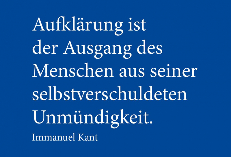 Magnet - Immanuel Kant, Aufklärung