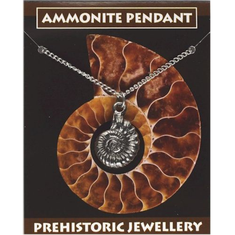 Ammonit-Anhänger, silberfarben