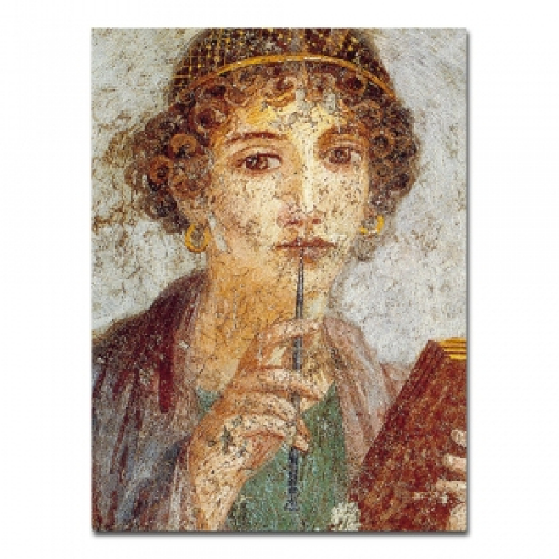 Notizheft "Sappho, Fresko aus Pompeji"