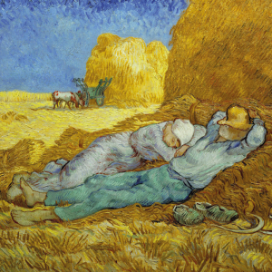 van Gogh, La sieste - Doppelkarte