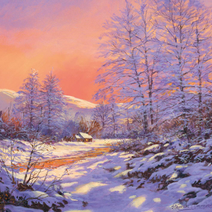 Weihnachtskarte "Stephen Cummings: Winter Sunset"