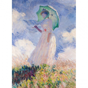 Monet, Frau mit Sonnenschirm - Doppelkarte