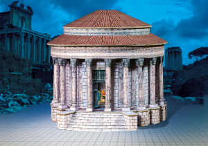 Vesta Tempel Rom - Bastelbogen