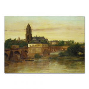 Courbet, Blick auf Frankfurt - Postkarte