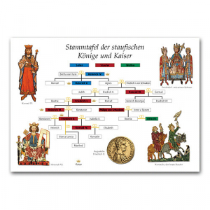 Stammtafel der staufischen Könige und Kaiser - Infocard