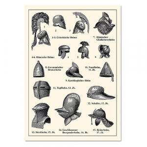 Helmformen, Antike bis Neuzeit - Infocard