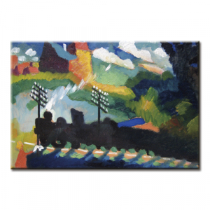 Magnet - Kandinsky, Eisenbahn bei Murnau