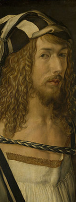 Dürer, Selbstporträt, 1498 - Lesezeichen