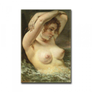 Magnet - Courbet, Frau in den Wellen