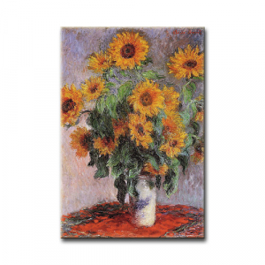 Magnet - Monet, Stillleben mit Sonnenblumen