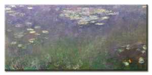 Panoramamagnet - Monet, Wasserlilien (Agapanthus)