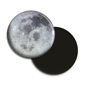 Runder Magnet mit Epoxidüberzug "Mond"