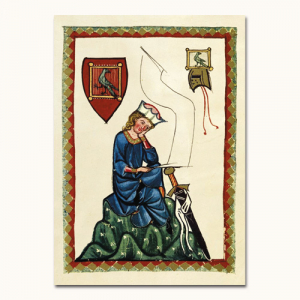 Codex Manesse, Walther von der Vogelweide - Postkarte