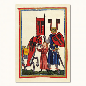 Codex Manesse, Wolfram von Eschenbach - Postkarte