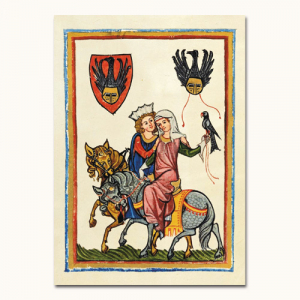 Codex Manesse, Herr Wernher von Teufen - Postkarte