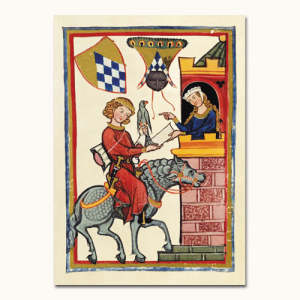 Codex Manesse, Herr Leuthold von Seven - Postkarte