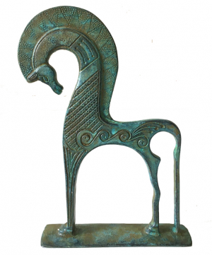 Kleine etruskische Pferdestatuette - 15 cm