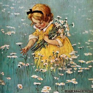 Smith, Gathering Flowers in the Meadow - Doppelkarte