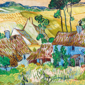 van Gogh, Farms near Auvers (Detail) - Doppelkarte