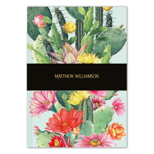 Williamson, Kaktusblume - Deluxe Notizbuch