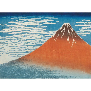 Hokusai, South Wind Clear Dawn - Doppelkarte