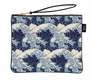 Hokusai, Die große Welle - Beuteltasche mit Reissverschluss