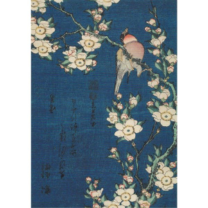 Hokusai, Uso, shidarezakura - Postkarte