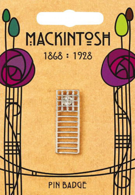 Mackintosh Pin "Stuhlrücken-Design"