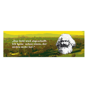 Panorama-Magnet - Karl Marx, Geld