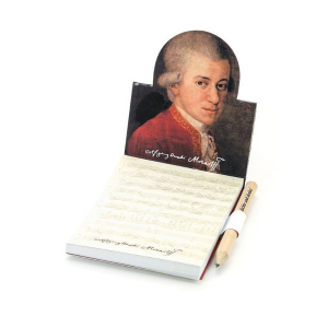 Mozart - Haftzettelblock mit Bleistift